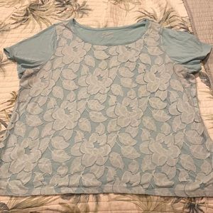 2/$20 Lane Bryant Flower Lace Top 18/20